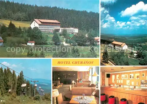 AK / Ansichtskarte Zadov_Stachy Hotel Churanov Restaurant Bar Sessellift Boehmerwald 