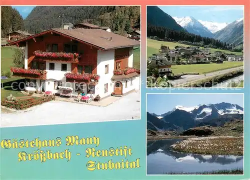 AK / Ansichtskarte Neustift_Stubaital_Tirol Gaestehaus Mani Bergsee Alpen Neustift_Stubaital_Tirol