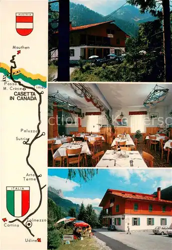 AK / Ansichtskarte Croce_Menaggio Albergo Ristorante Casetta in Canada Strada die Monte Croce Croce Menaggio