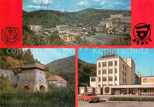 AK / Ansichtskarte Adast Adamovske strojrny np Adamov Minulost a soucasnost zavodu Adast