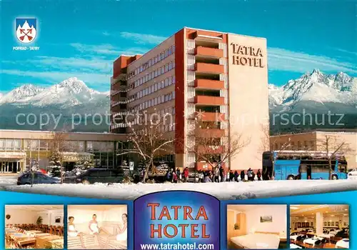 AK / Ansichtskarte Poprad Tatra Hotel Gastraum Saune Zimmer Speisesaal Poprad