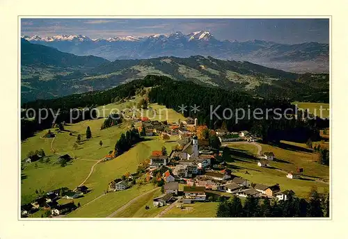 AK / Ansichtskarte Sulzberg_Vorarlberg Fliegeraufnahme mit Schweizer Alpen Sulzberg Vorarlberg