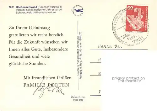 AK / Ansichtskarte Hoechenschwand Fliegeraufnahme mit Schwarzwald Hoehensanatorium Hoechenschwand