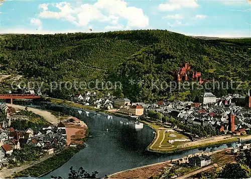 AK / Ansichtskarte Wertheim_Main Fliegeraufnahme mit Taubermuendung in den Main Wertheim Main