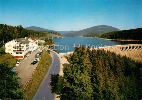AK / Ansichtskarte Forbach_Baden Schwarzenbach Talsperre Hotel Fliegeraufnahme Forbach_Baden