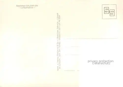 AK / Ansichtskarte Bad_Salzuflen Staatsbad Fliegeraufnahme Bad_Salzuflen