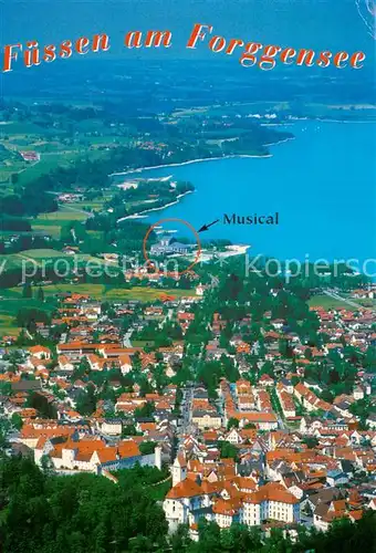 AK / Ansichtskarte Fuessen_Forggensee Fliegeraufnahme 