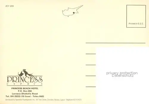 AK / Ansichtskarte Larnaca The Princess Beach Hotel Pool Larnaca