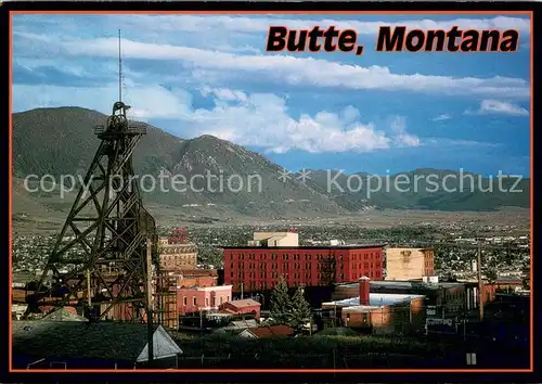 AK / Ansichtskarte Butte_Montana A Gallows Frame Mine Elevator Tower 