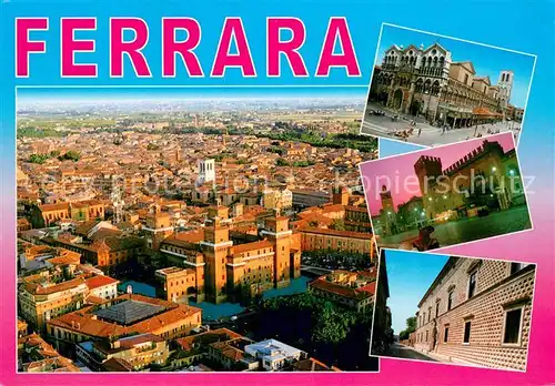 AK / Ansichtskarte Ferrara Panorama Cattedrale Palazzo Comunale Palazzo dei Diamanti Ferrara