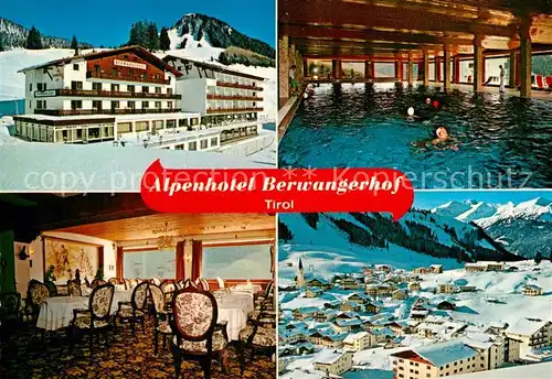 AK / Ansichtskarte Berwang_Tirol Alpenhotel Berwangerhof Restaurant Hallenbad Winterpanorama Alpen Berwang Tirol