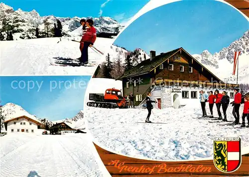 AK / Ansichtskarte Ramsau_Dachstein_Steiermark Alpenhof Bachlalm Wintersportplatz Alpen Dachsteingebirge Ramsau_Dachstein