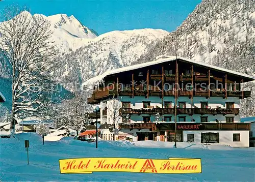 AK / Ansichtskarte Pertisau_Achensee Hotel Karlwirt Winterimpressionen Alpen Pertisau Achensee