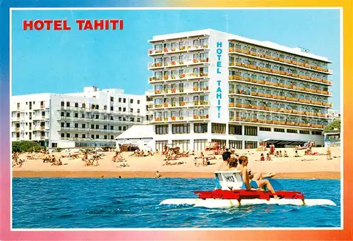 AK / Ansichtskarte Santa_Susanna_Cataluna Hotel Tahiti Strand 