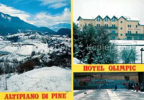 AK / Ansichtskarte Miola_di_Pine Panorama Hotel Olimpic Eisbahn 