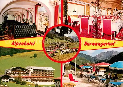 AK / Ansichtskarte Berwang_Tirol Alpenhotel Berwangerhof Hotel Jagdhaus Litt Terrasse Gastraeume Berwang Tirol