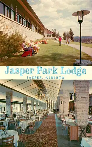 AK / Ansichtskarte Jasper_Alberta Jasper Park Lodge Restaurant Jasper Alberta