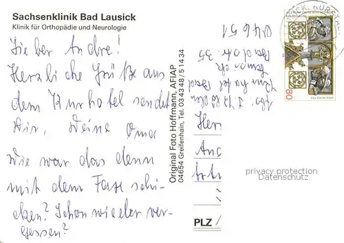 AK / Ansichtskarte Bad_Lausick Sachsenklinik Bad_Lausick