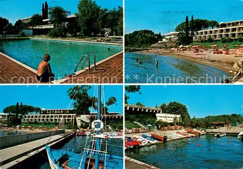 AK / Ansichtskarte Corfu_Korfu Kontokali Palace Hotel Swimming Pool Strand Hafen Corfu Korfu