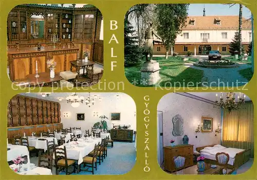 AK / Ansichtskarte Balf Gyogy Kastely Szallo Kur  und Schlosshotel Restaurant Bar Balf