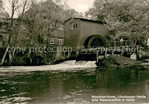 AK / Ansichtskarte Horst_Seevetal Alte Wassermuehle Wasserrad Horst_Seevetal