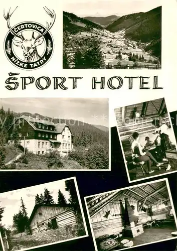 AK / Ansichtskarte Vysna_Boca Sporthotel pod Certovicou Nizke Tatra Landschaftspanoama Niedere Tatra 