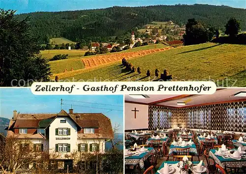 AK / Ansichtskarte Fischbach_Steiermark Gasthof Pension Prettenhofer Zellerhof Restaurant Panorama Fischbach_Steiermark