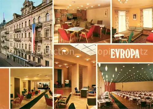 AK / Ansichtskarte Marianske_Lazne Zotavovna ROH Europa Hotel Restaurant Festsaal Marianske_Lazne