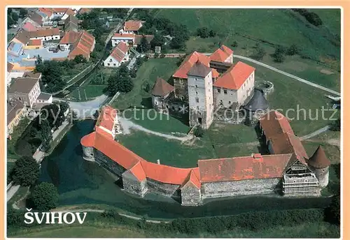 AK / Ansichtskarte Svihov_Czechia Wasserburg Fliegeraufnahme 