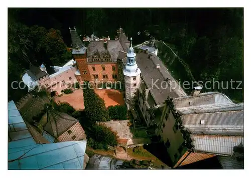 AK / Ansichtskarte Frydlant_v_Cechach Zamecke nadvori Fliegeraufnahme 