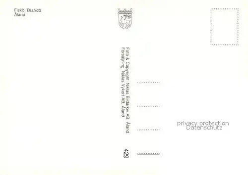 AK / Ansichtskarte Braendoe_Aland Fliegeraufnahme 