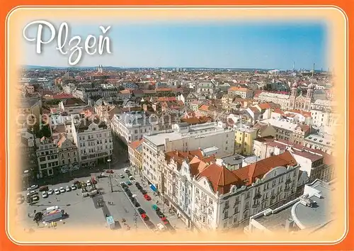 AK / Ansichtskarte Plzen_Pilsen Fliegeraufnahme Plzen Pilsen