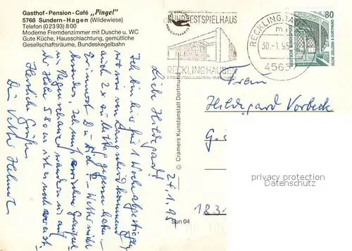 AK / Ansichtskarte Wildewiese Gasthof Pension Pingel Restaurant Gartenterrasse Wildewiese