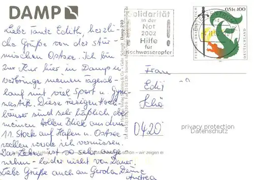 AK / Ansichtskarte Damp_Ostseebad Fliegeraufnahme Damp_Ostseebad