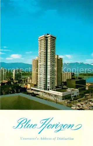 AK / Ansichtskarte Vancouver_BC_Canada Blue Horizon Hotel 