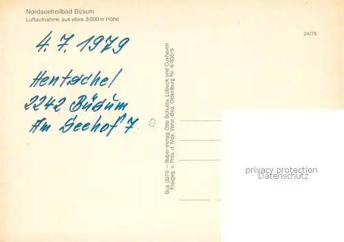AK / Ansichtskarte Buesum_Nordseebad Fliegeraufnahme Buesum_Nordseebad