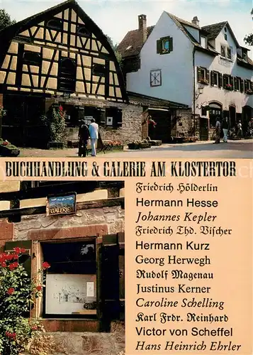 AK / Ansichtskarte Maulbronn Buchhandlung und Galerie Am Klostertor Maulbronn