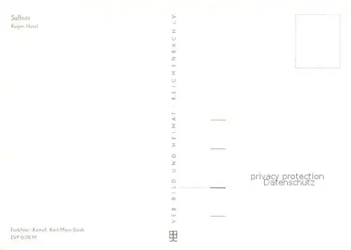 AK / Ansichtskarte Sassnitz_Ostseebad_Ruegen Ruegenhotel Sassnitz_Ostseebad_Ruegen