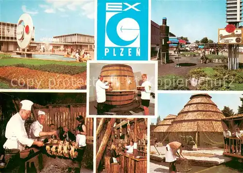 AK / Ansichtskarte Plzen_Pilsen Messegelaende Ausstellungen Plzen Pilsen