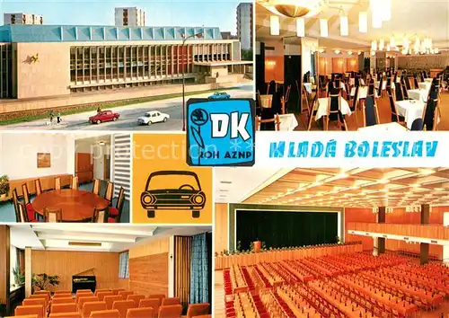 AK / Ansichtskarte Mlada_Boleslav_Jungbunzlau Dum kultury ROH AZNP Kulturhaus Restaurant Konzertsaal 