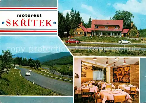 AK / Ansichtskarte Sumperk_Maehrisch_Schoenberg Motorest Skritek Rasthaus Restaurant 