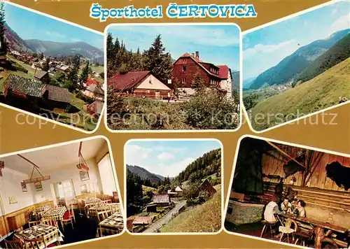 AK / Ansichtskarte Nizna_Boca Sporthotel Certovica Nizke Tatry Berghotel Niedere Tatra Restaurant 