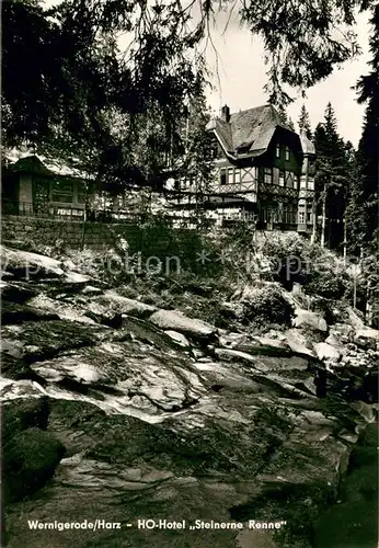 AK / Ansichtskarte Wernigerode_Harz HO Hotel Steinerne Renne Wernigerode Harz