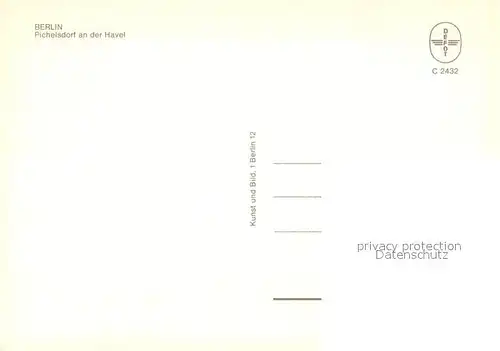 AK / Ansichtskarte Berlin Pichelsdorf an der Havel Fliegeraufnahme Berlin