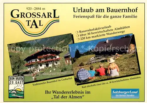 AK / Ansichtskarte Grossarl Traditioneller Bauernhof Almhuette Grossarl