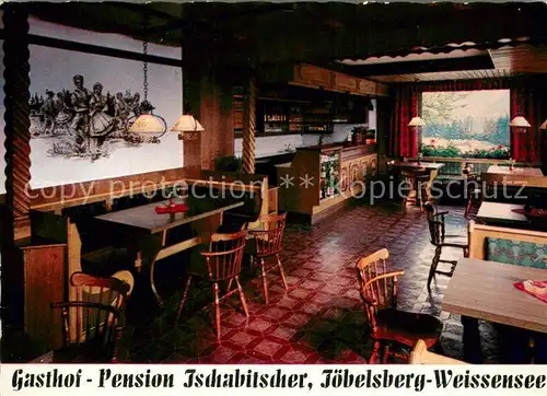 AK / Ansichtskarte Weissensee_Kaernten Gasthof Pension Tschabitsche Toebelsberg Weissensee Kaernten