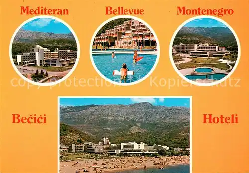 AK / Ansichtskarte Becici_Montenegro Mediterran Bellevue Montenegro Hoteli 