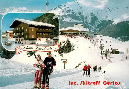 AK / Ansichtskarte Gerlos Gaestehaus Laerchenheim Gaestehaus Zillertal Schlepplift Gerlos