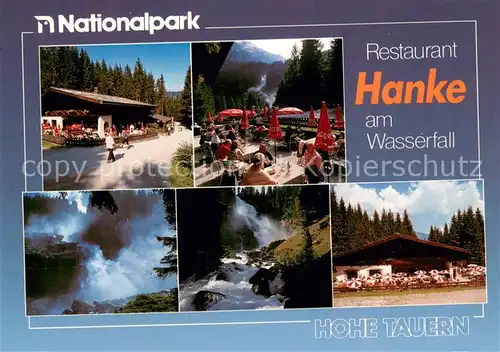 AK / Ansichtskarte Krimml Restaurant Hanke am Wasserfall Terrasse Panorama Krimml