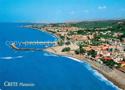 AK / Ansichtskarte Platanias Fliegeraufnahme Platanias
